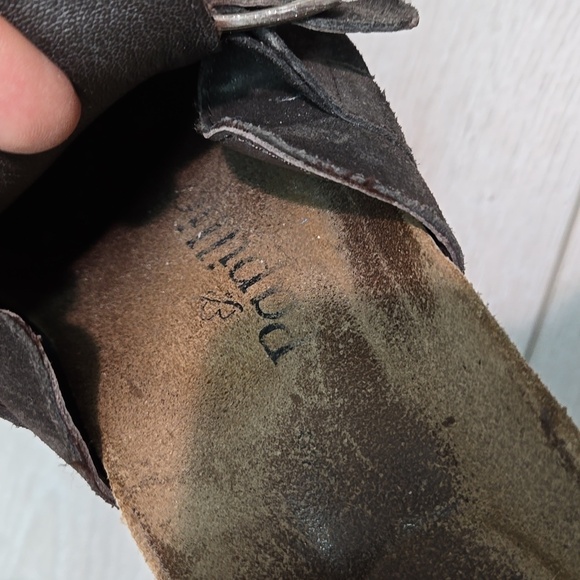 Papillio By Birkenstock Women Suede Heels Mary Jane Clog sz 38/7 - Picture 12 of 12